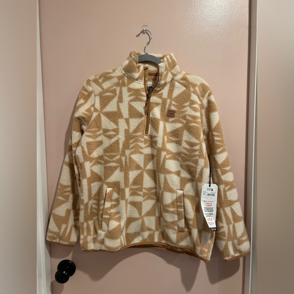 NWT Billabong Women's A/Div Boundary Mock 3 Half-Zip Pullover Sweatshirt Medium - Picture 3 of 6